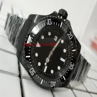 High Quality Wristwatches 44mm Sea-Dweller 116660 Ceramic Bezel Black PVD Case Asia 2813 Movement Mechanical Automatic Mens watch 296E