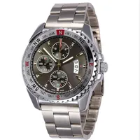 Luxury mens watches Quartz movement Chronograph Gray dial Wristwatches F1 racing men's sport watch sport277W