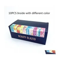 Eye Shadow Beauty Glazed Cosmetics Gift Box 10 In 1 Set 9 Color Pallete Makeup Eyeshadow Palette Shimmer Matte Drop Delivery Health E Dhsat