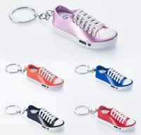 canvas shoes style USB charging cigarette electronic lighter With Keychain Led light 5 colors For Smoking Tools Accessories