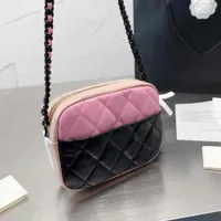 2023 new designer crossbody shoulder bag makeup mini messenger bag coin purse men wallet pink clutch