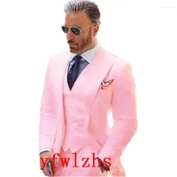 Men's Suits Customize Groom Tuxedos Wool Blend Men's Suit Jacket Blazers Halloween Costume Elegant For Luxury Man Suit's Wedding 282