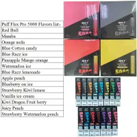 Top Puff Flex Pro 5000 Puffs Oplaadbare wegwerpbare vape pen 15 smaken 550 mAh batterij 12 ml capaciteit voorgevulde damp luchtstroomstarter ecigs kit