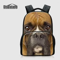 Backpack Dispalang Pug Puppy Dog Print School Bags For Children Animal Bagpack Teenagers Sac A Dos Canvas Mochila Laptop Bag