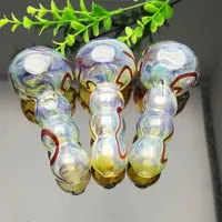 Smoking Pipes new Europe and Americaglass pipe bubbler smoking pipe water Glass bong 3-ball