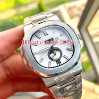 5 colors Excellent quality U1 good Wristwatches 5726 1A 40 5mm classic Stainless Steel Mechanical Transparent Automatic Mens Watch276K
