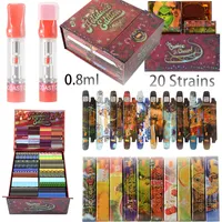 0.8ml Holidaze Edition GCC Gold Coast Clear Vape Cartridges Packaging By Foam Ceramic Coil Empty Carts Atomizers E Cigarettes 20 Strains