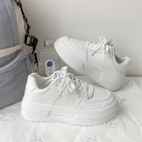 Dress Shoes Thick-soled White Shoes Women's Summer All-match Breathable and Comfortable Sports and Leisure Canvas Shoes Sneakers 230322