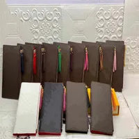 13 color brand Designers Women wallets card holders wristle handbag bag High quality purse passport ID credit Luxurys men cowhide 3040