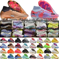 Send With Bag Quality Football Boots Zoom Mercurial Superfly 9 Elite FG ACC Soccer Shoes High Ankle Comfortable Trainers Mbappe CR7 Ronaldo MDS Football Cleats 6.5-12