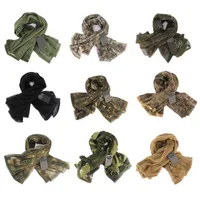Fashion Face Masks Neck Gaiter Military Tactical Scarf Camouflage Mesh Neck Scarf Sniper Face Scarf Veil Shemagh Head Wrap Outdoor Camping Hunting bandana 230322