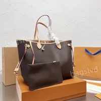 Luxury Designer bag Women Shoulder Bags Leather 2pcs set Messenger Shopping Bag Plain Cross body Handbags Woman Totes bag Classic Flower Wallets Purse Crossbody Bag