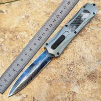 Micmt Blue Feather Pocket Automatic Knife UT85 Exocet Combat Dragon Self Defense Hunting Outdoor Survival Auto Knives Italy Style 234q