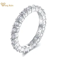 With Side Stones Wong Rain 100% 925 Sterling Silver Created Gemstone Wedding Band Romantic Couple Ring Fine Jewelry Gifts Wholesale 230321