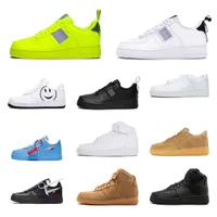 AirForces 1 Designer Casual Shoes For Heren Womens Paisley Black Cactus Jack Air Beige Force White Gum MCA Utility Volt Triple Offs Sports Sneakers Trainers 36-45