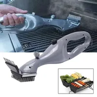 BBQ Tools Accessories Barbecue Grill Cleaning Brush Portable Barbecue Grill Steam Cleaning Tool Steam or Gas Accessories BBQ Tool Cleaner Kitchen Tool 230321