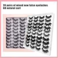 False Eyelashes Big Discounts 20Pairs 3D Mink Lashes Natural Faux Cils Makeup Dramatic Extension