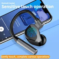 Wireless Earphones Bluetooth 5.2 Headphone HIFI Sound Ear-hook Touch Business Headset Waterproof Sport For Smartphone