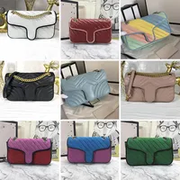 443497 Women Luxurys Designers Sewing thread shoulder Bags Fashion Leather Handbag Woman Buckle Chain Crossbody Bag denim Storage 301R