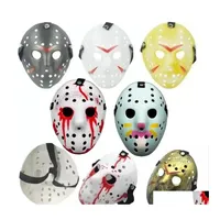 Party Masks 12 Style Fl Face Masquerade Jason Cosplay Skl Vs Friday Horror Hockey Halloween Costume Scary Mask Festival Drop Deliver Dhjba