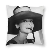 Cushion Decorative Pillow Cool Audrey Hepburn Case Home Decorative 3D Two Side Printed Cushion Cover For Living Room200D