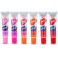 Lip Gloss 6 Colors Amazing Peel Off Liquid Lipstick Waterproof Long Lasting Tint Moisturizing Tear Stain Makeup Cosmetic