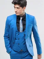 Men's Suits Customize Groom Tuxedos Wool Blend Men's Suit Jacket Blazers Halloween Costume Elegant For Luxury Man Suit's Wedding 289