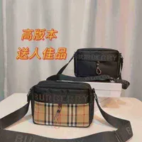 designer burbrerry handbag bags bags new nylon stripe single shoulder large capacity square cross mens and womens casual fashion with logo