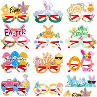 Other Festive Party Supplies Easter Glasses Frame Chick Egg Bunny Happy Po Props Booth Glass Kids And Adts Spring Event Decor Drop Dhxkf