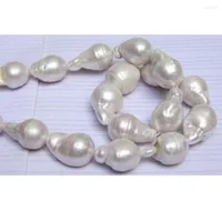 Chains Jewelry 15-23MM AUSTRALIAN SOUTH SEA NATURAL WHITE NUCLEAR PEARL NECKLACE 14KGP