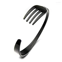 Bangle (10pcs) Women Men 3 Colors Stainless Steel Fork Cuff Bracelets & Bangles For Gift Jewelry