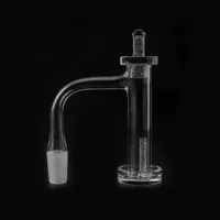 1pcs Full Weld Beveled Edge Smoking Accessories Contral Tower Terp Slurper Quartz Banger Nail Seamless Welded Quartz Nails for Glass Water Bongs Dab Rigs Pipes