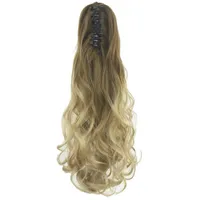 Synthetic Wigs Soowee Curly Brown Ombre Claw Ponytail Hair Long Clip In Hairpiece Pony Tail Postizos Cabello Coletas236j