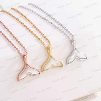 Pendant Necklaces fashion cute fish designer pendant necklaces for women S925 sterling silver agate luxury chain choker necklace jewelry gift R230322