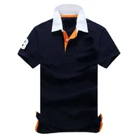 Wysokiej jakości letnia marka męska Cotton Polos Men Polos Retro Leisure Golf Tennis Undershirt / Men Polos