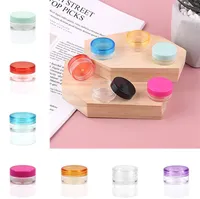 Personal care Packaging Bottles Wax Container Food Grade Plastic Boxs 3g 5g Round Bottom Small Sample Bottle Cosmetic Packaging Box Bottle ZC131