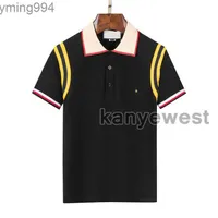 2022 Europe Italy Embroidery bee Polo T shirt High Street Short Sleeve Splicing Lapel polos shirts Women Mens Fashion Designers luxury WZYB