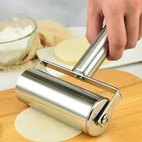 Baking Moulds Stainless Steel Double Head Rolling Pin Non stick Dough Pastry Roller Kitchen Dumplings Machine Noodles Pizza Pies Tools 230321