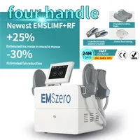Factory Outlet!! 5 handles Emslim Slimming machine EMS NEO Sculpt Machine with RF Cushion 220V EMSzero Weight loss Muscle Stimulator Beauty salon Equipment