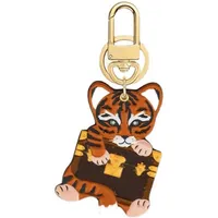High Quality Keychain Luxury Designer Brand Key Chain Men Car Keyring Women Buckle Keychains Genuine Leather Tiger Bags Pendant Ex231q