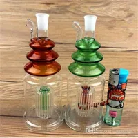 Hookahs Color glass pagoda hookah Wholesale Glass bongs Oil Burner Glass Water Pipes Oil Rigs