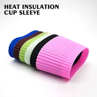 6 Colors Anti-scalding Silicone Mugs Cup Holder Tool Glass Water Cups Non-slip Insulation Holders