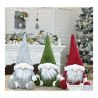 Christmas Decorations Merry Swedish Santa Gnome Plush Doll Ornaments Handmade Elf Toy Holiday Home Party Decor Xbjk1910 Drop Deliver Dhy3B