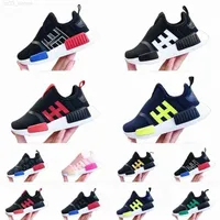 Slip On Kids Running Shoes r1 Brand Graffiti Toddler Sneakers Core Black Lush Red Boys Girls Children Trainers Size 22-35299k D0vk#
