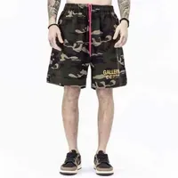 Shorts Gallerydept Mens Vintage Designer casual shorts High Street Chic casual pants embroidered loose beach pants lil OF0N