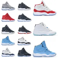 JMPMAN 11 S Kids Shoes Designer Cherry 11 Basketball Sneakers Boys Cool Gray Concord Win Like Gamma Blue University Blue Low Trainers Baby Kid Youth Peuter Maat: 25-35