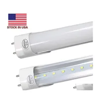 Led Tubes 4Ft Bbs Tube Lights 1.2Meter 22W T8 Fluorescent Light 6500K Cold White Factory Wholesale Drop Delivery Lighting Dhu59