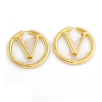 2021 love ear ring women hoop fashion earrings for girl charm party wedding lovers gift luxury designer stainless steel gold earri229u