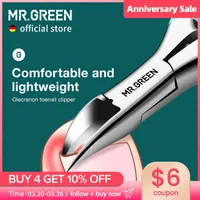 Nail Manicure Set MR.GREEN ingrown Clippers Toenail Cutter Stainless Steel Pedicure Tools Thick Toe Correction Deep Into Grooves 230322