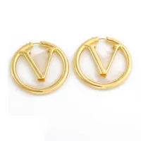 2021 love ear ring women hoop fashion earrings for girl charm party wedding lovers gift luxury designer stainless steel gold earri264c